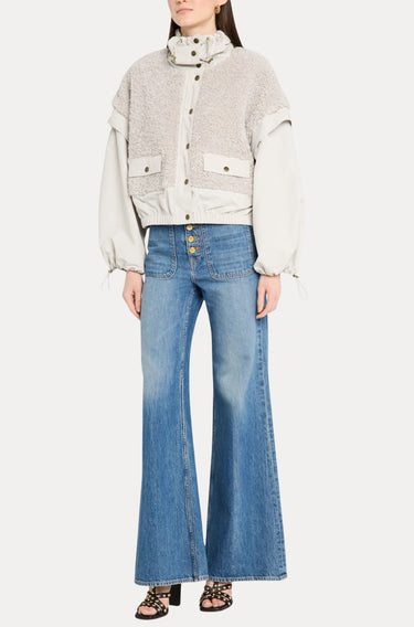 Aidan Teddy Fleece Jacket-JACKETS & OUTERWEAR-Ulla Johnson-Debs Boutique